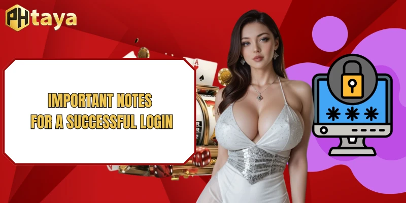 Important Notes for a Successful Login