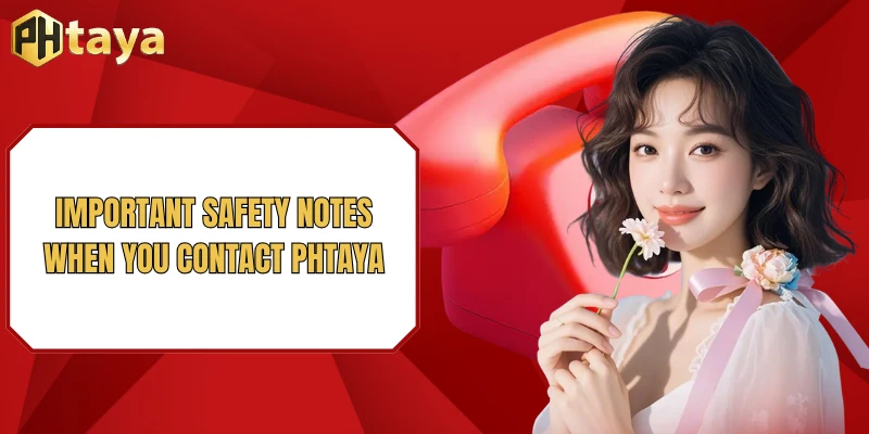 Contact PHTAYA 3 Important safety notes when you contact PHTAYA